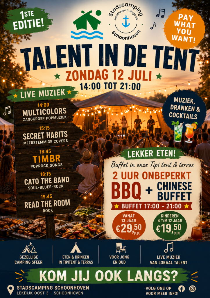 Talent in de Tent 2026 poster